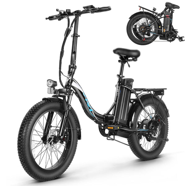 Bicicleta eléctrica de cercanías VIVI 3.0" Bicicleta eléctrica plegable de neumáticos anchos